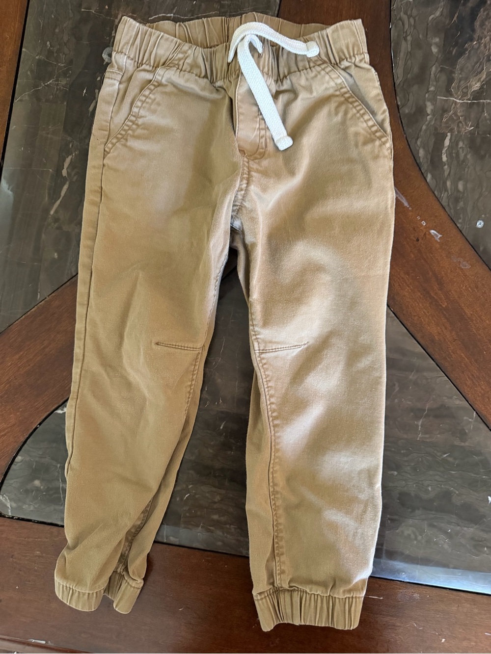 Cat & Jack Tan Jogger Pants with Drawstring